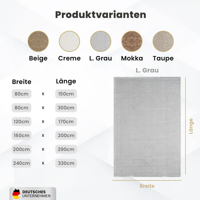Teppich Kurzflor Modern 3D Muster Hoch-Tief-Struktur Wohnzimmer&Schlafzimmer