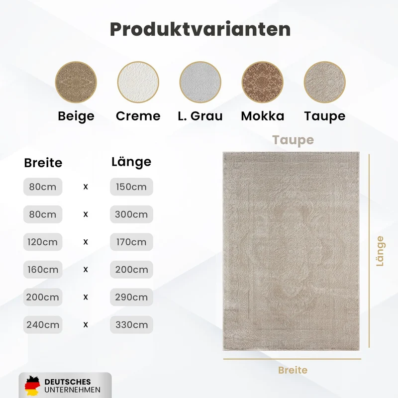 Teppich Kurzflor Modern 3D Muster Hoch-Tief-Struktur Wohnzimmer&Schlafzimmer