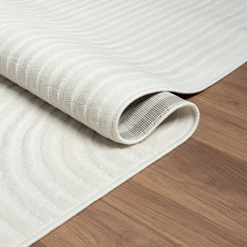 Teppich Kurzflor Modern 3D Muster Hoch-Tief-Struktur Wohnzimmer&Schlafzimmer