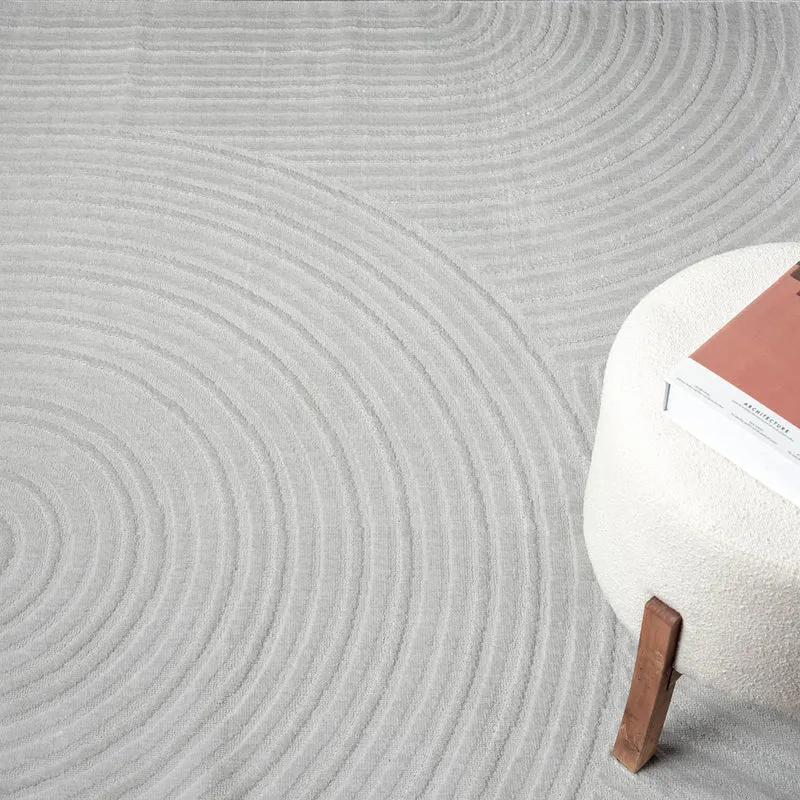 Teppich Kurzflor Modern 3D Muster Hoch-Tief-Struktur Wohnzimmer&Schlafzimmer