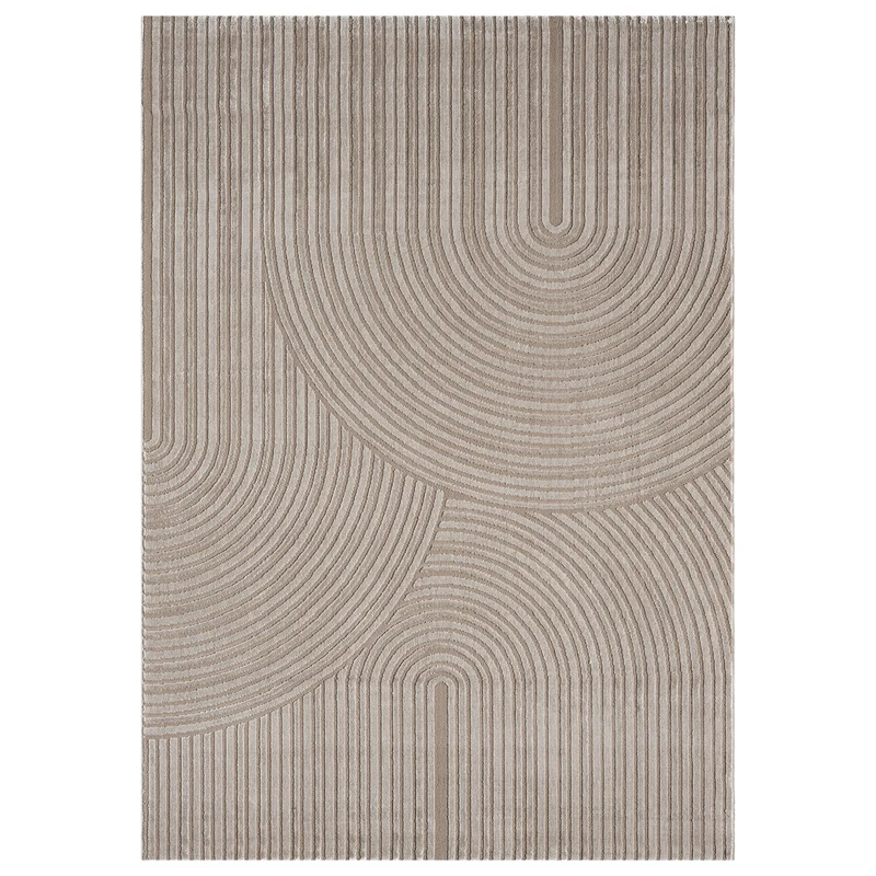 Teppich Kurzflor Modern 3D Muster Hoch-Tief-Struktur Wohnzimmer&Schlafzimmer