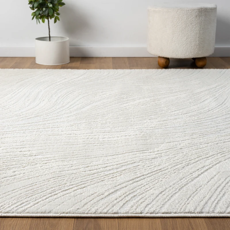 Teppich Kurzflor Modern 3D Muster Hoch-Tief-Struktur Wohnzimmer&Schlafzimmer