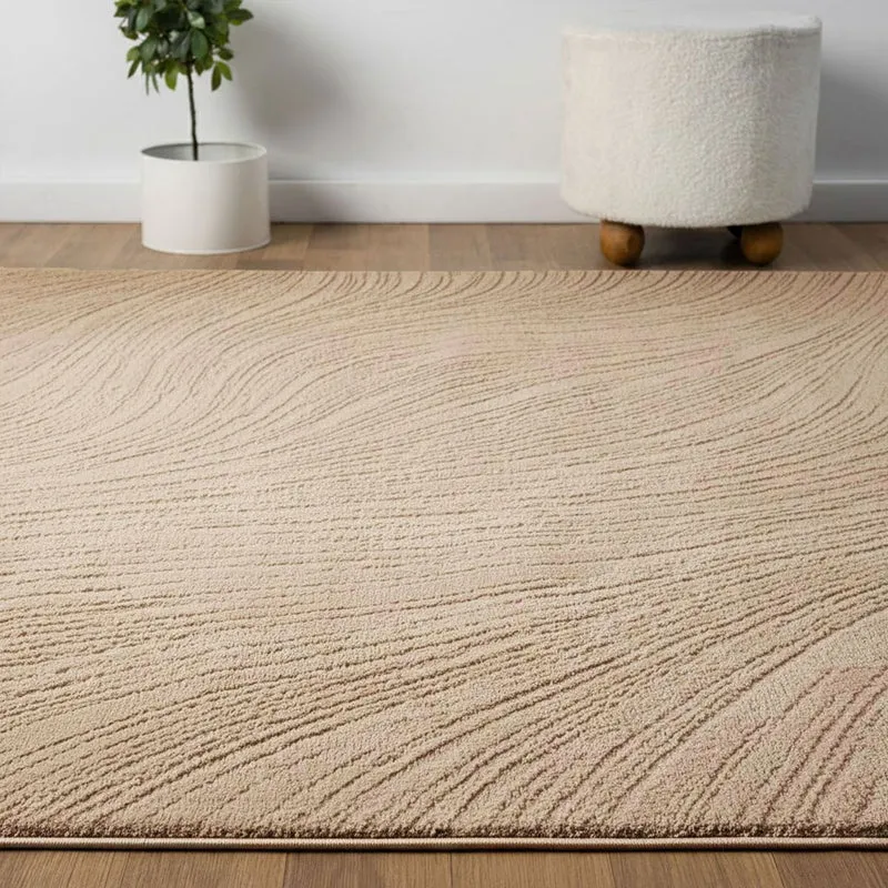 Teppich Kurzflor Modern 3D Muster Hoch-Tief-Struktur Wohnzimmer&Schlafzimmer