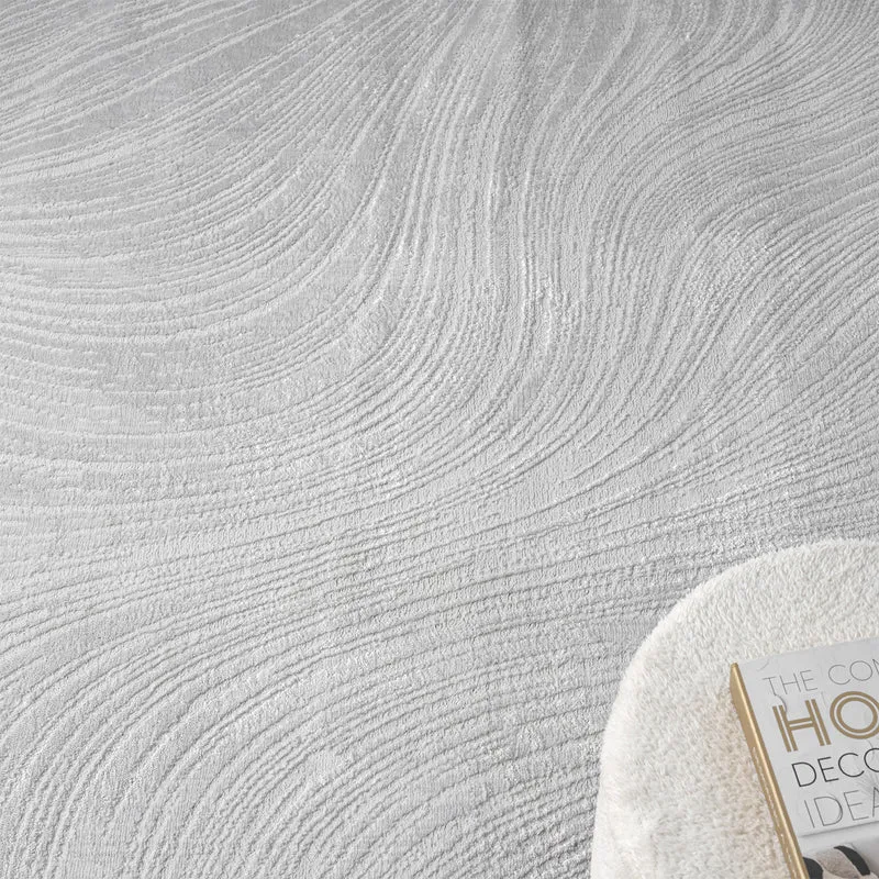 Teppich Kurzflor Modern 3D Muster Hoch-Tief-Struktur Wohnzimmer&Schlafzimmer