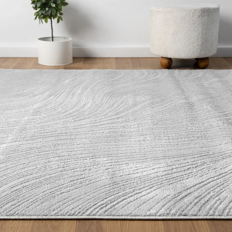 Teppich Kurzflor Modern 3D Muster Hoch-Tief-Struktur Wohnzimmer&Schlafzimmer