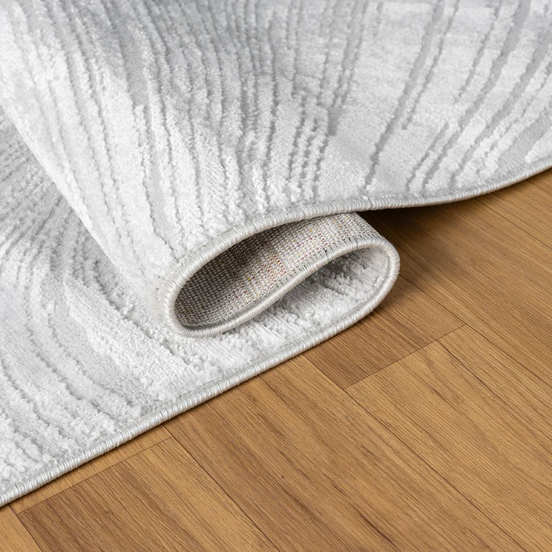 Teppich Kurzflor Modern 3D Muster Hoch-Tief-Struktur Wohnzimmer&Schlafzimmer