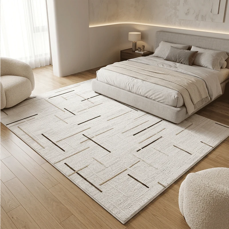 Kurzflor Teppich Boho 3D Hoch-Tief-Effekt – Teppich Wohnzimmer & Schlafzimmer
