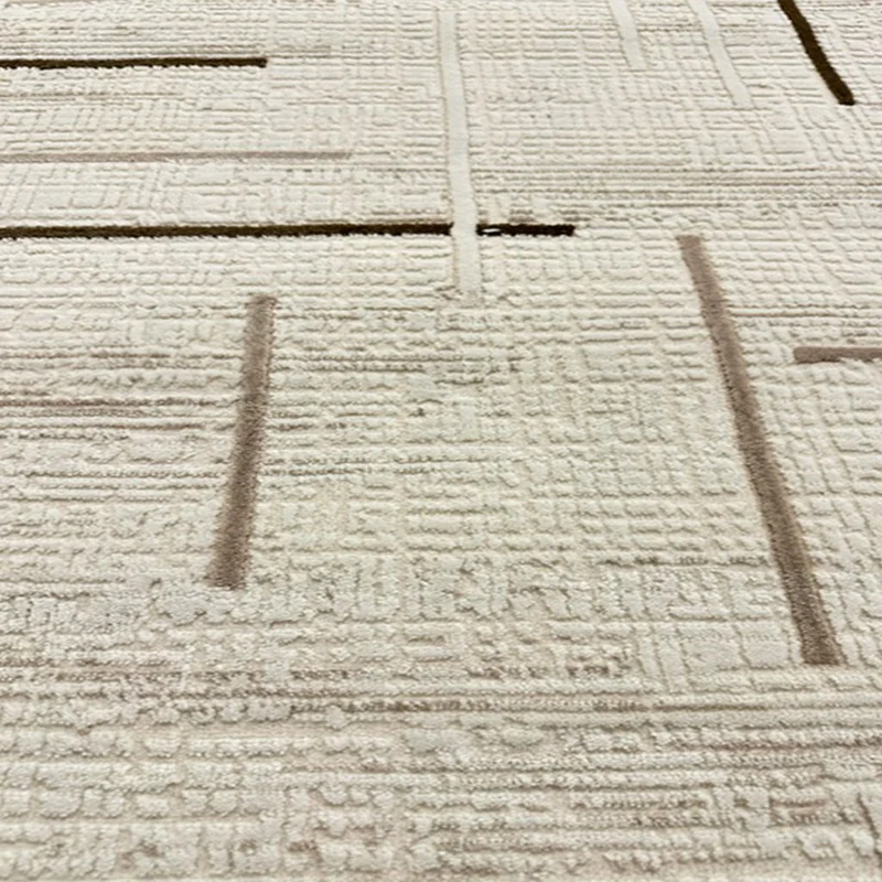 Kurzflor Teppich Boho 3D Hoch-Tief-Effekt – Teppich Wohnzimmer & Schlafzimmer