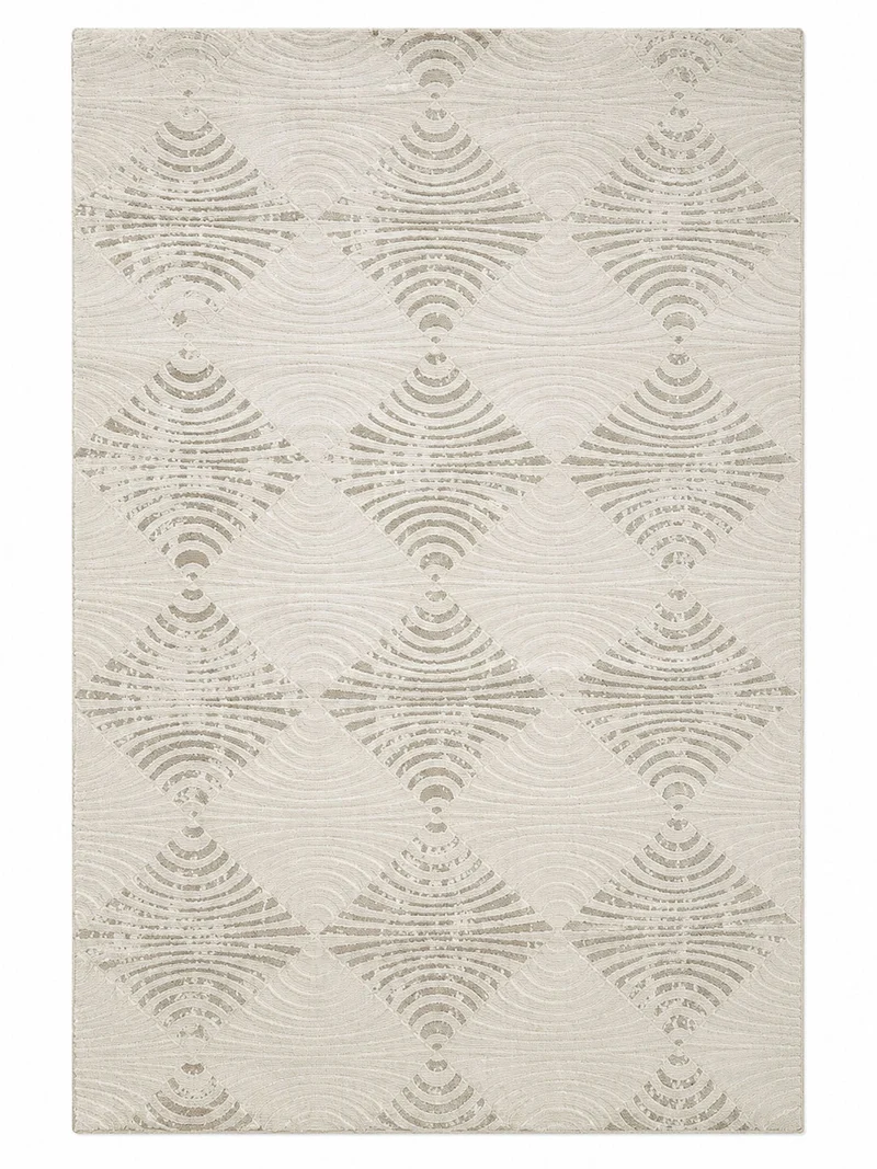 Kurzflor Teppich Boho 3D Hoch-Tief-Effekt – Teppich Wohnzimmer & Schlafzimmer