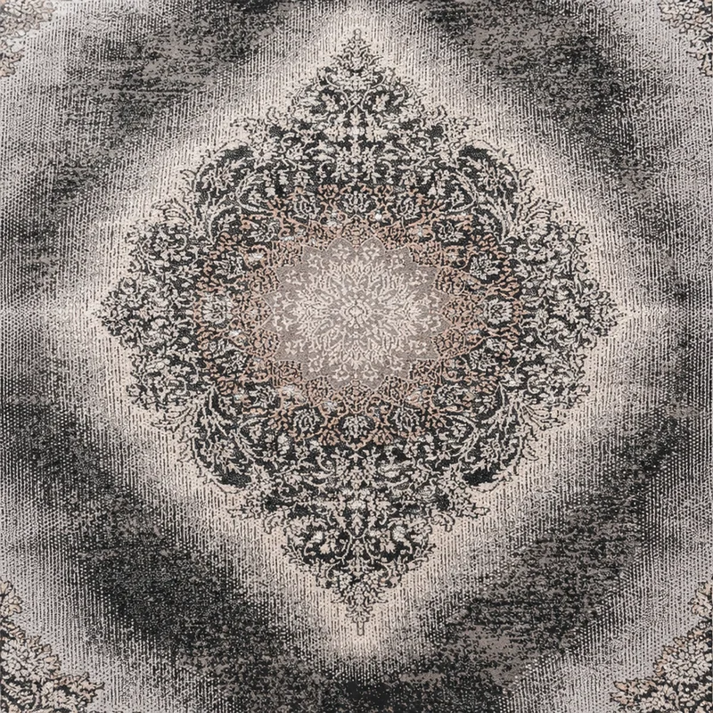 Teppich Kurzflor Moderner Teppich mit Ornament-Muster – Pflegeleicht & Robust – Für Fußbodenheizung geeignet