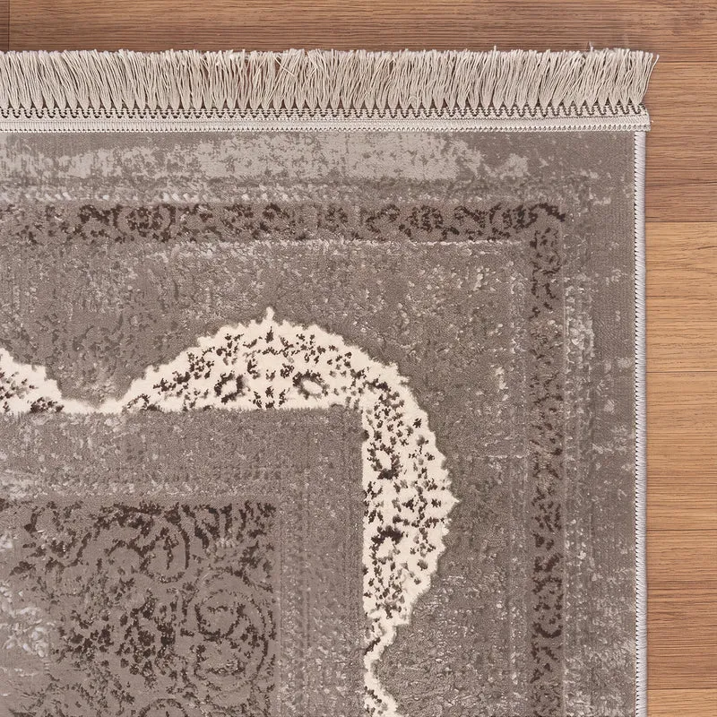 Teppich Kurzflor Moderner Teppich mit Ornament-Muster – Pflegeleicht & Robust – Für Fußbodenheizung geeignet