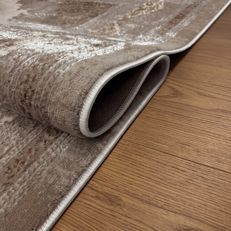 Teppich Kurzflor Moderner Teppich mit Ornament-Muster – Pflegeleicht & Robust – Für Fußbodenheizung geeignet