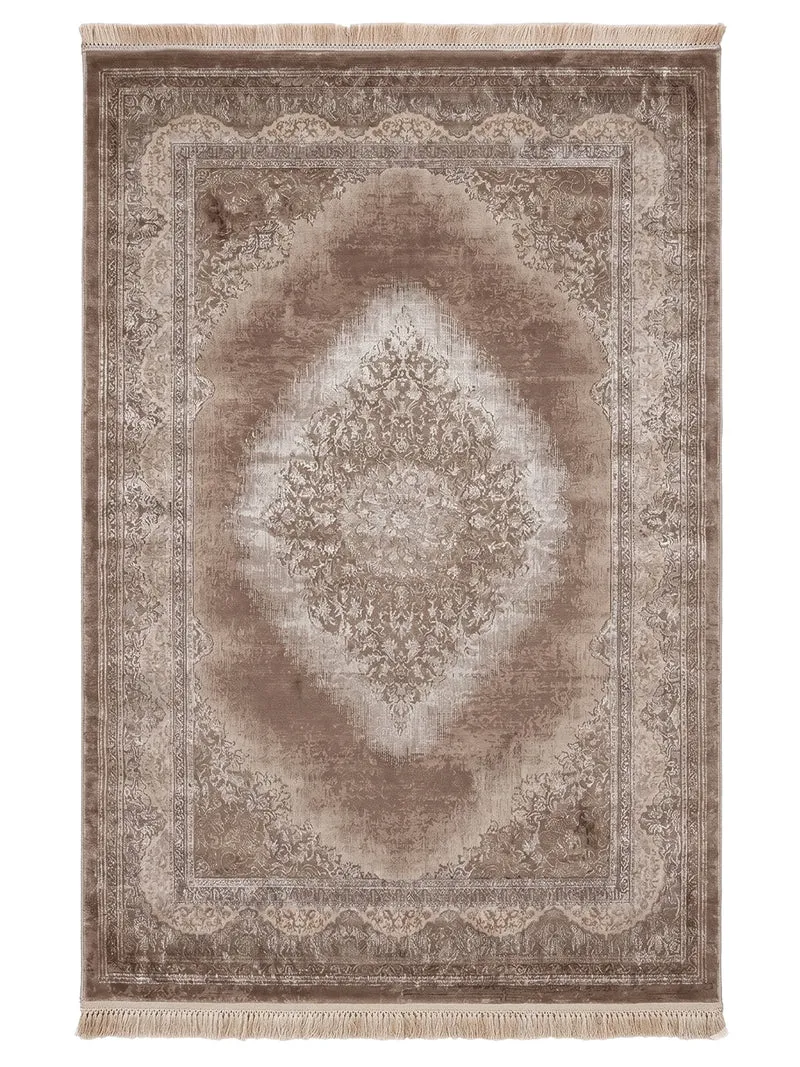 Teppich Kurzflor Moderner Teppich mit Ornament-Muster – Pflegeleicht & Robust – Für Fußbodenheizung geeignet