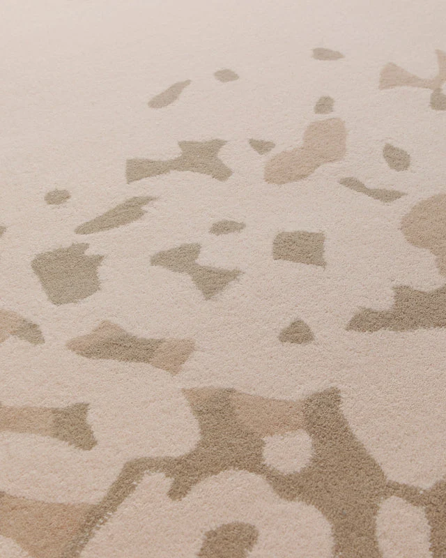 Terrazzo in Sand - Handtuft mit Farbverlauf 160 x 230 cm