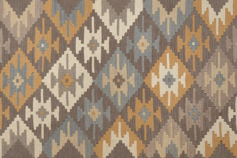 Kelim Gashgai · Handgewebt – Grau, 239x167 cm