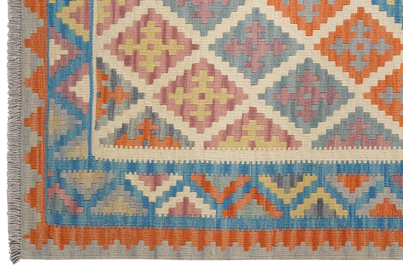 Kelim Gashgai · Handgewebt – Beige, 178x130 cm