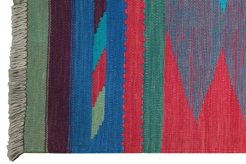 Kelim Gashgai · Handgewebt – Bunt, 210x65 cm