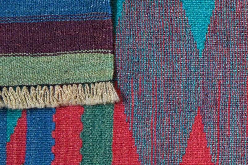 Kelim Gashgai · Handgewebt – Bunt, 210x65 cm