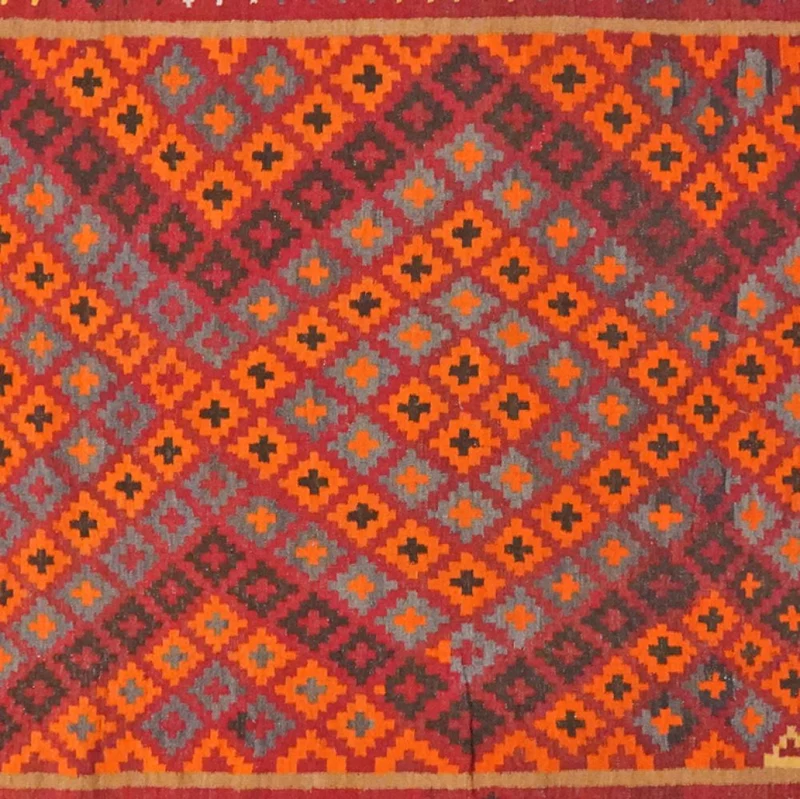 Kelim Belutch Old · Handgewebt – Bunt, 326x200 cm