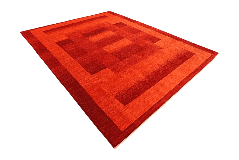 Rizbaf · Handgeknüpft – Rot, 307x226 cm