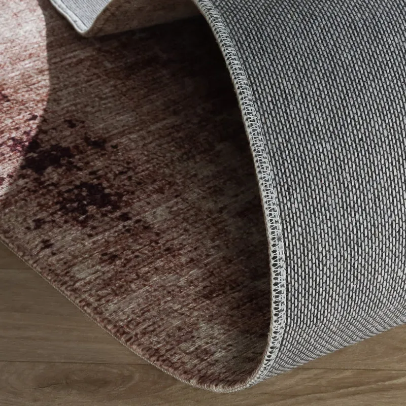 Runder abstrakter Teppich - Rusty Multicolour