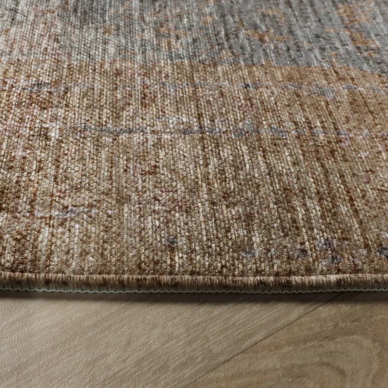 Runder abstrakter Teppich - Rusty Pastel