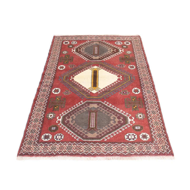 Belutsch Teppich 117x197cm - Perserteppich - dunkelrot