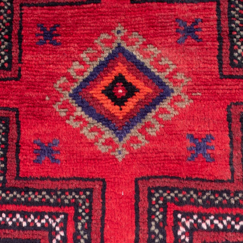 Belutsch Teppich 110x204cm - Perserteppich - rot