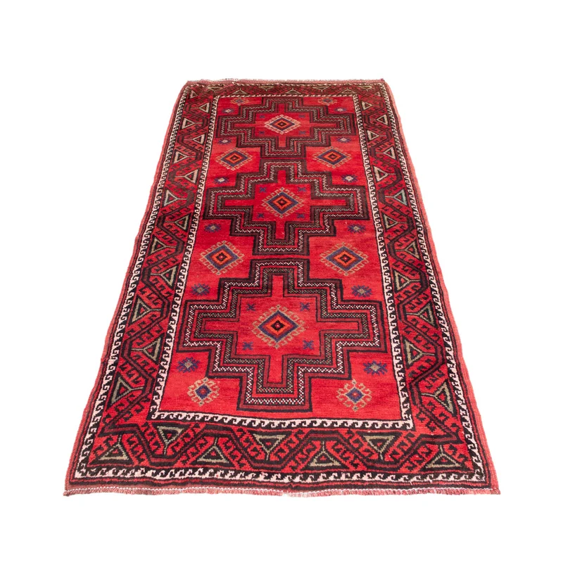 Belutsch Teppich 110x204cm - Perserteppich - rot