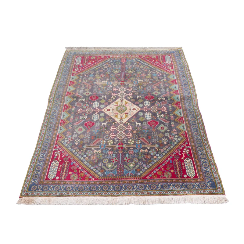 Malayer Teppich 100x145cm - Perserteppich - dunkelblau