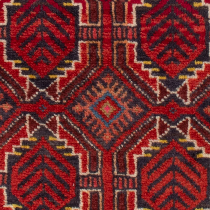 Belutsch Teppich 46x145cm - Perserteppich - dunkelrot