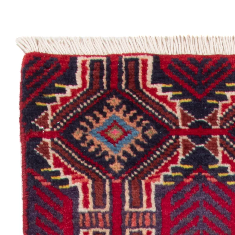 Belutsch Teppich 46x145cm - Perserteppich - dunkelrot