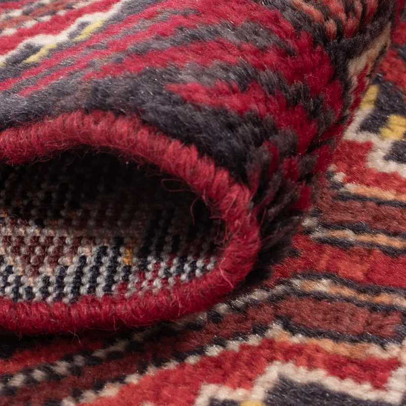 Belutsch Teppich 46x145cm - Perserteppich - dunkelrot