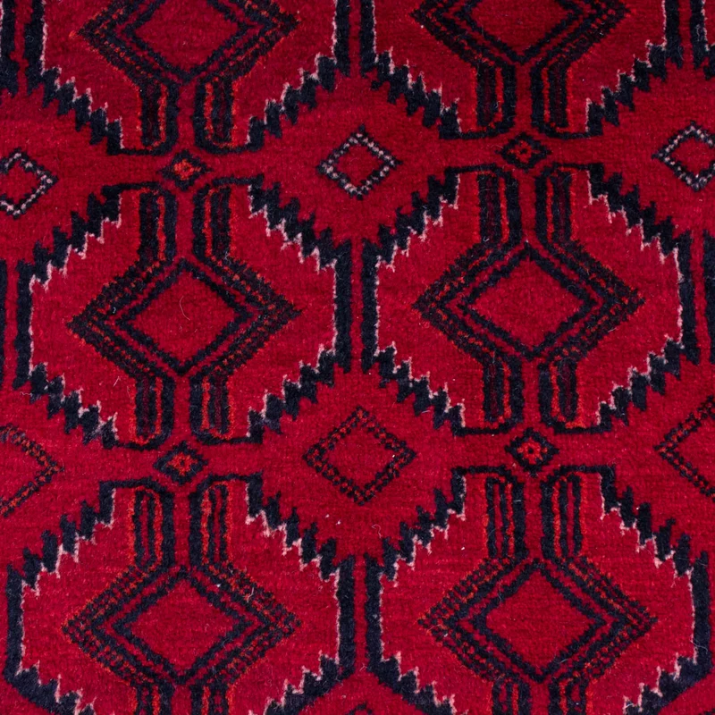 Belutsch Teppich 95x190cm - Perserteppich - dunkelrot