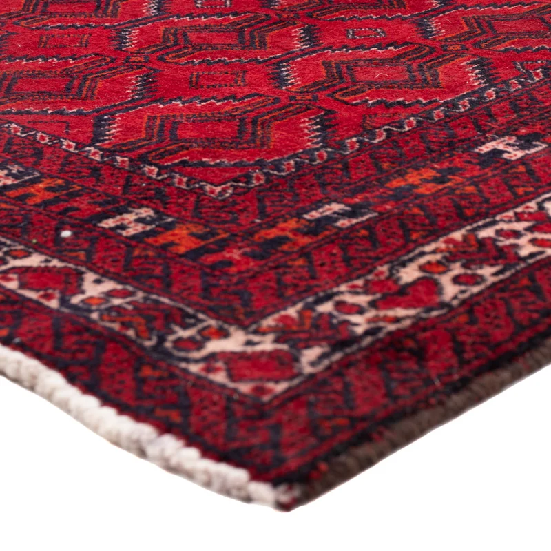 Belutsch Teppich 95x190cm - Perserteppich - dunkelrot