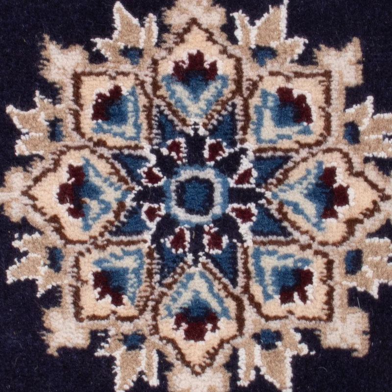 Nain - 12La Teppich 40x60cm - Perserteppich - dunkelblau