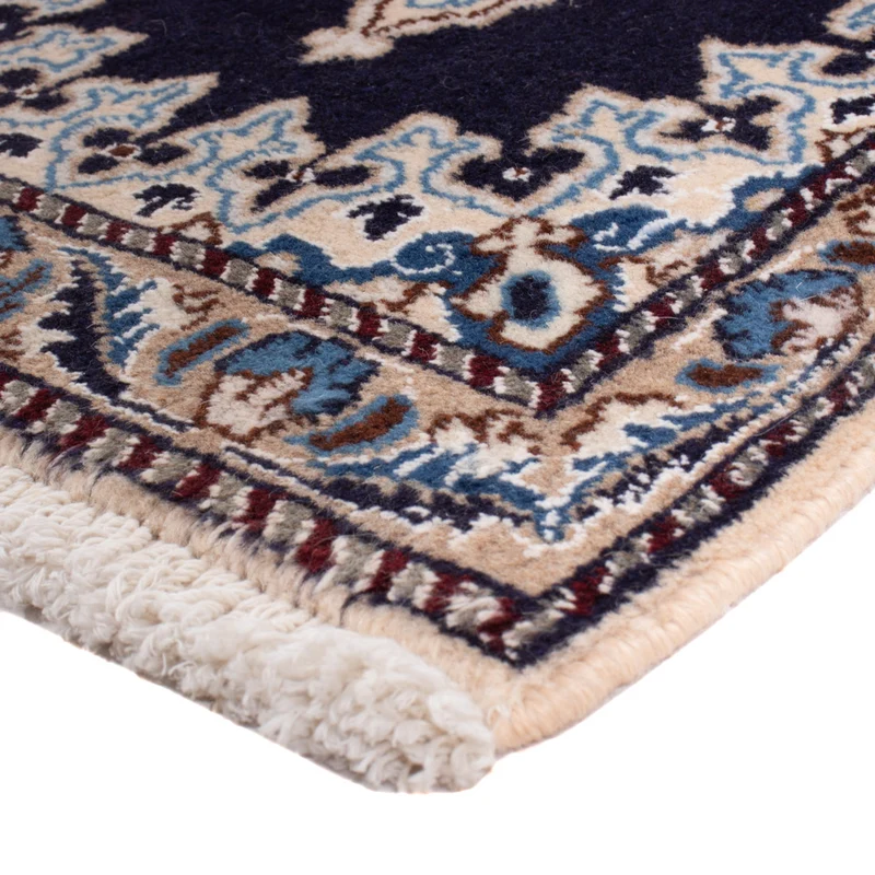 Nain - 12La Teppich 40x60cm - Perserteppich - dunkelblau