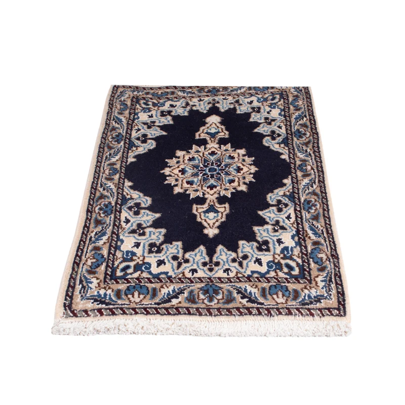 Nain - 12La Teppich 40x60cm - Perserteppich - dunkelblau