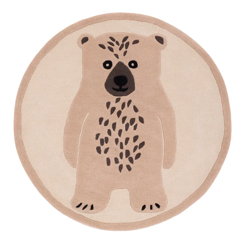 Kinderteppich Eisbär rund