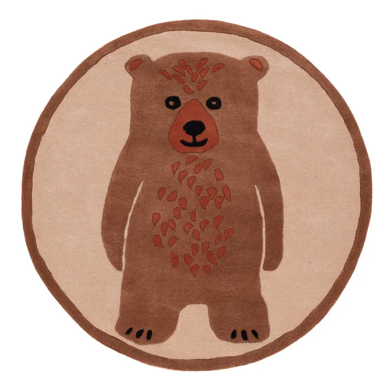 Kinderteppich Eisbär rund