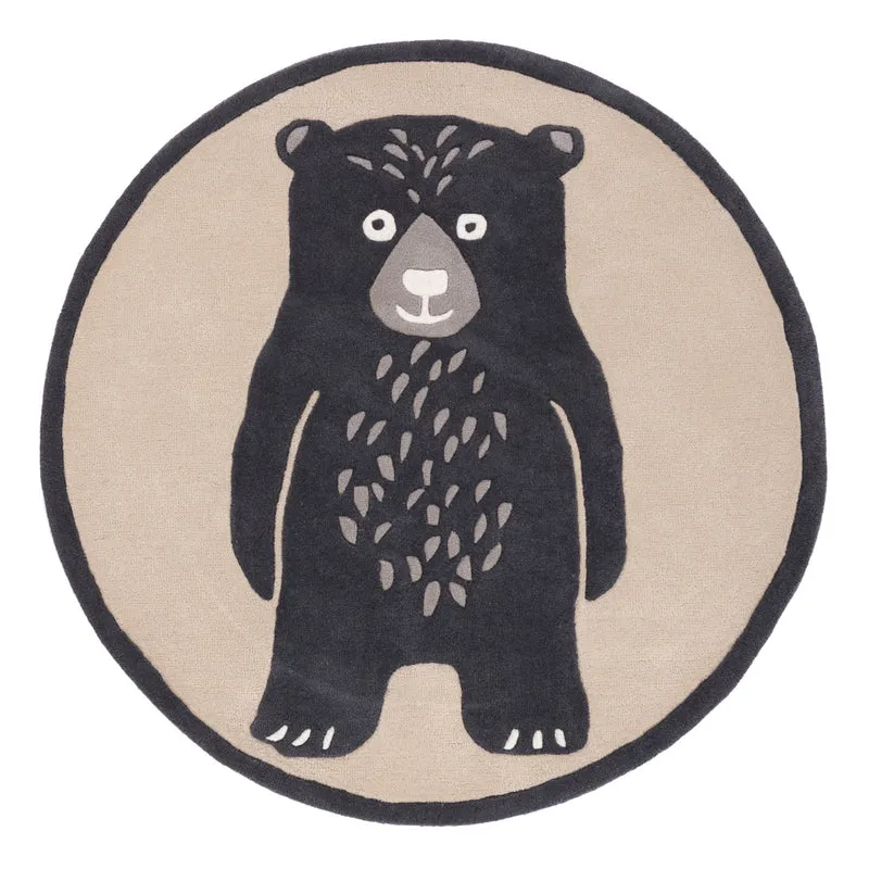 Kinderteppich Eisbär rund