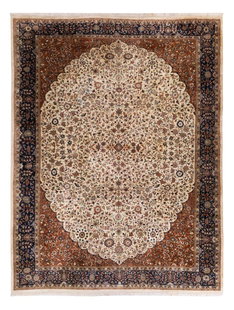 Indo Sarough Teppich 255x348cm - Orientteppich - beige