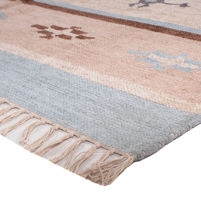 Kelim Modern Teppich 140x200cm - mehrfarbig