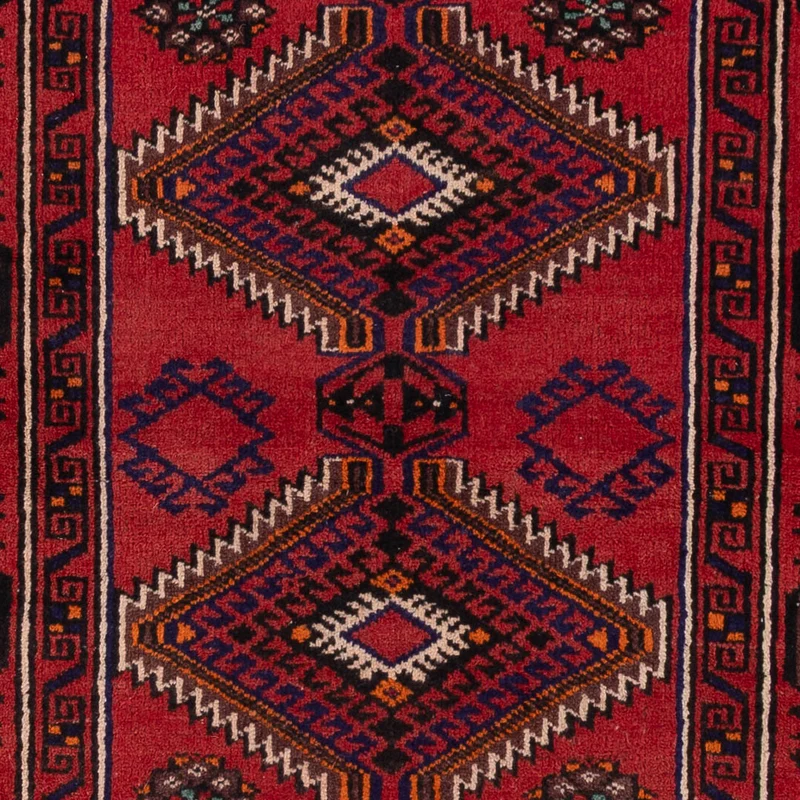 Belutsch Teppich 97x186cm - Perserteppich - rot