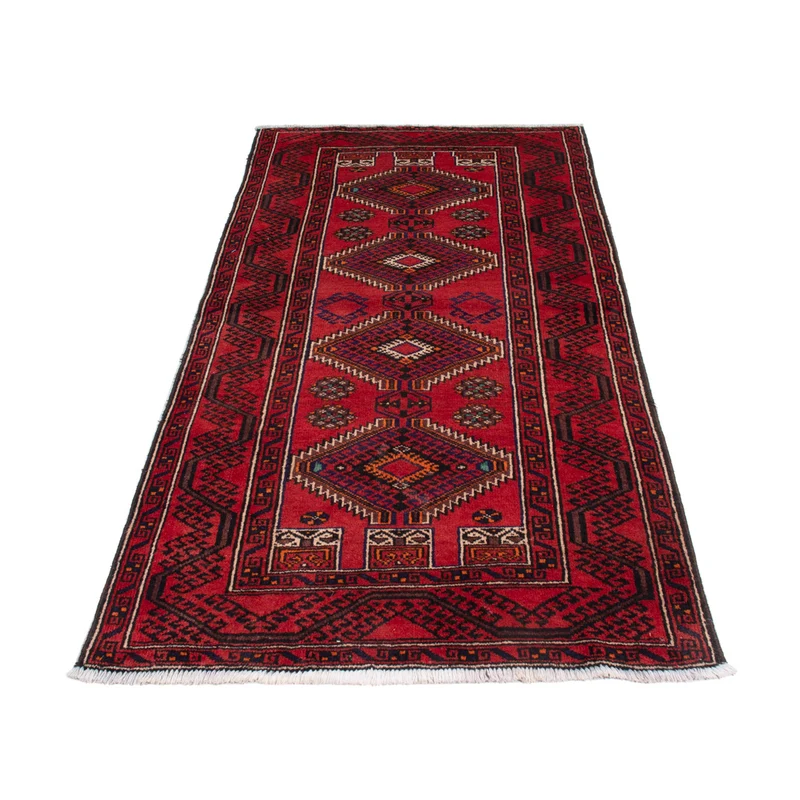 Belutsch Teppich 97x186cm - Perserteppich - rot