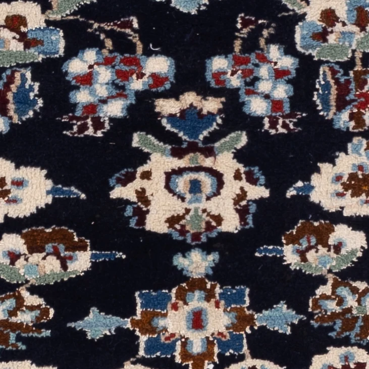Nain - 12La Teppich 48x160cm - Perserteppich - dunkelblau
