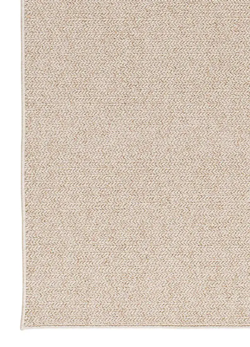 Alfombra a medida tejida en bucle Country Liso Crema