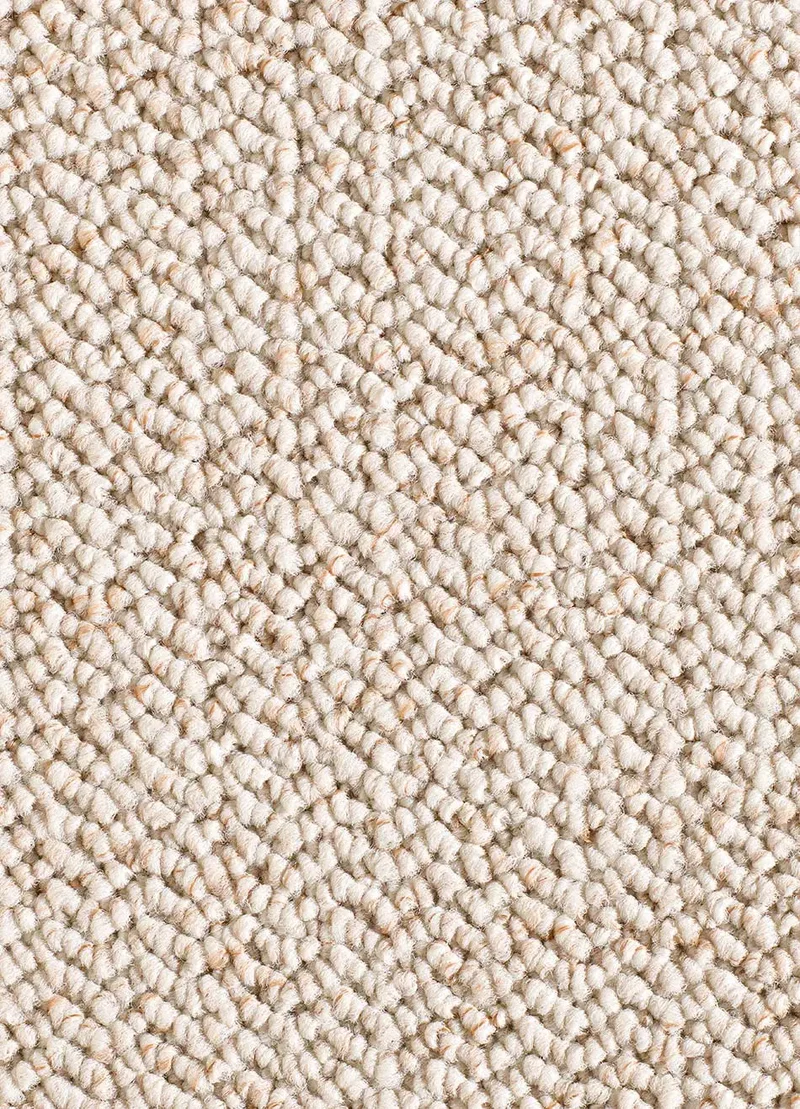 Alfombra a medida tejida en bucle Country Liso Crema