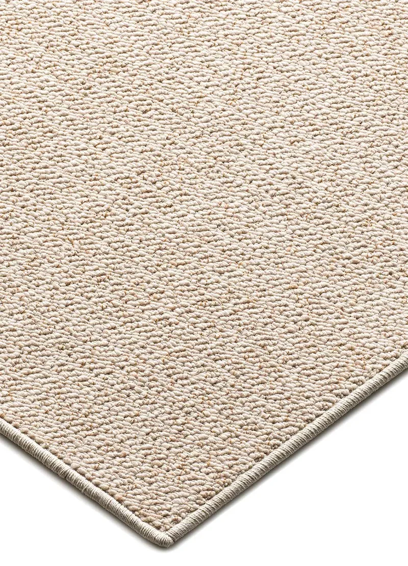 Alfombra a medida tejida en bucle Country Liso Crema