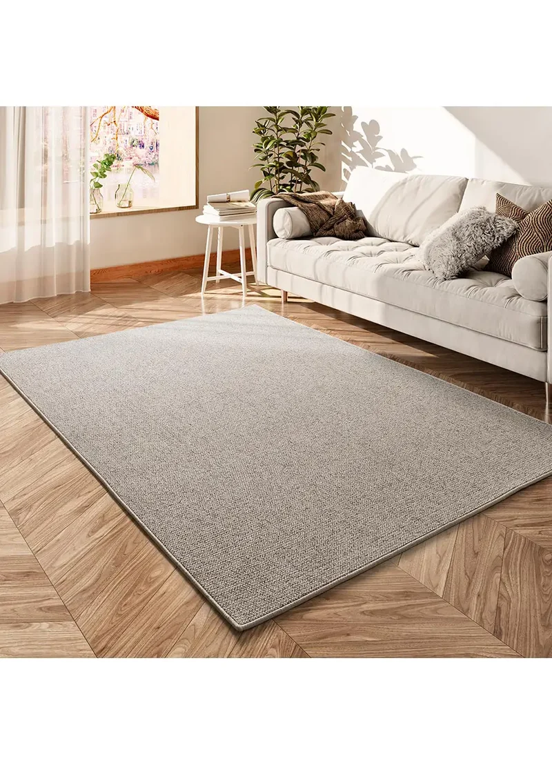 Alfombra a medida tejida en bucle Country Liso Beige